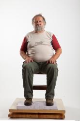 Whole Body Man Artistic poses White Casual Overweight Bearded